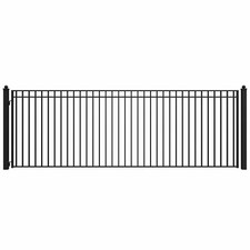ALEKO Steel Yard Garden18 ft Single Swing Driveway Gate Madrid Style Black