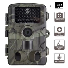 36MP 4k Trail Camera 120° Game Night Vision Motion Activate Low Glow  Waterproof