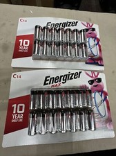 2 - Energizer MAX C Batteries C Cell Alkaline Batteries of 14 Count 28 total 