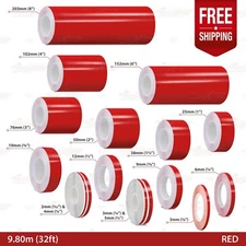 RED Roll PIN STRIPE Car PinStriping Trim Line TAPE Decal Adhesive Vinyl Sticker