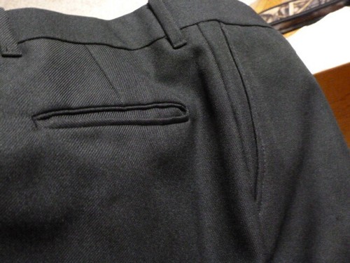 :) Haband Executive Division Men's Dress Pants, black, 43 x 31 (42 x 30 1/2) - Picture 3 of 6