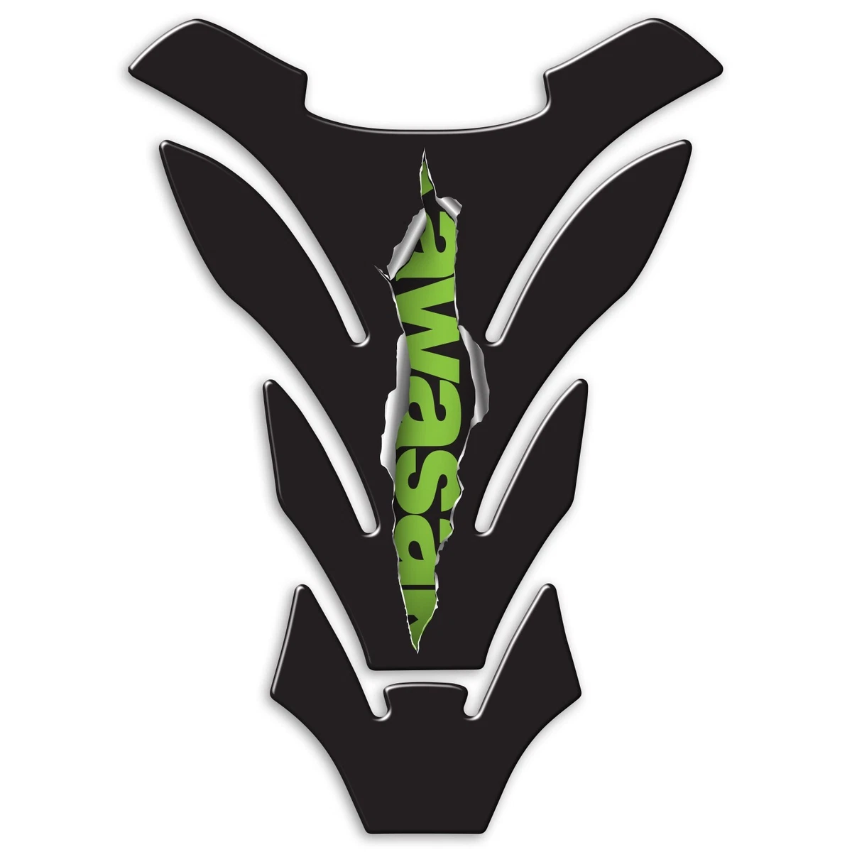 PROTEZIONE 3D PIASTRA FORCELLA compatibile per MOTO KAWASAKI Z750 Z1000 z Bianca