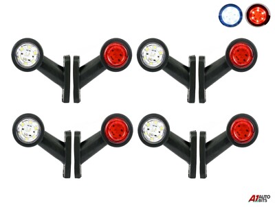 Set Of 8 Led Mini Side Marker Rear Outline Stalk Lights For Trailer Truck Lorry
