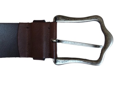 Berge Made in Italy Hair-On Leather Belt Wide Lace-Up Panel Brown BERGE Belts for Women on Sale up to 90% Off: Poshmark main image 3