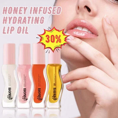 MARKENLOS Gisou Honey Infused Hydrating Lip Oil,Nourishing Lip Moisturizer NEW DE