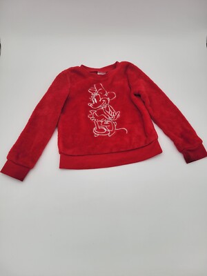 Jumping Beans Red Disney's Minnie Mouse Plush Sweatshirt Size 3T 05-1612-24