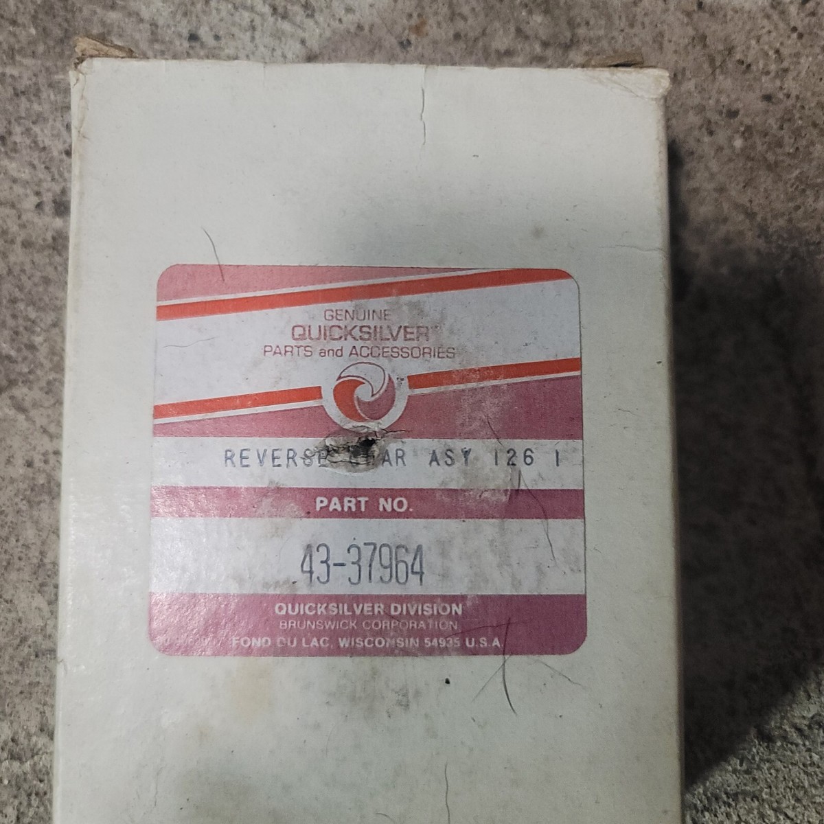 Nos Quicksilver Mercury Oem Reverse Gear. Part 43-37964. Nla | eBay