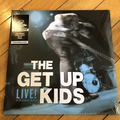 The Get Up Kids Live @ The Granada Theater Coke Bottle Clear Blue Swirl Vinyl