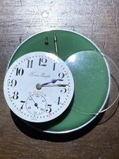 Langendorf Trans PacificSwiss Railroad Pocket Watch Movement 21j 42.6mm