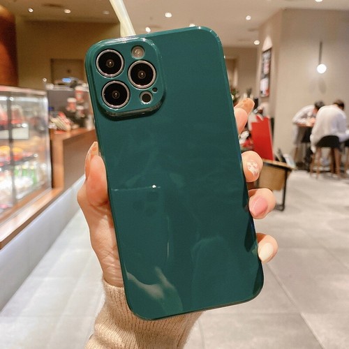 For iPhone 13 Pro Max 11 12 XS XR 7 8 Plus ShockProof Pure Color Soft Case Cover - Photo 10 sur 27