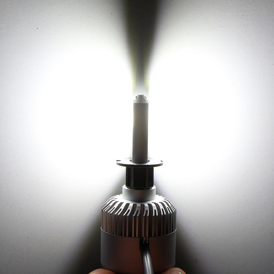 Alla Lighting 8000lm COB-LED Fog Light Driving Bulbs Cornering Lamps Xenon White - Image 3 of 4