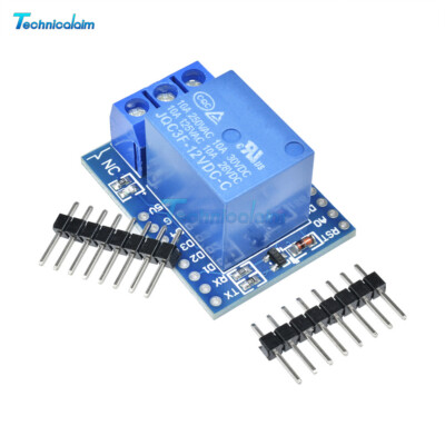 1 CH 12V WeMos D1 Mini ESP8266 Wifi Relay Shield Development Board For Arduino