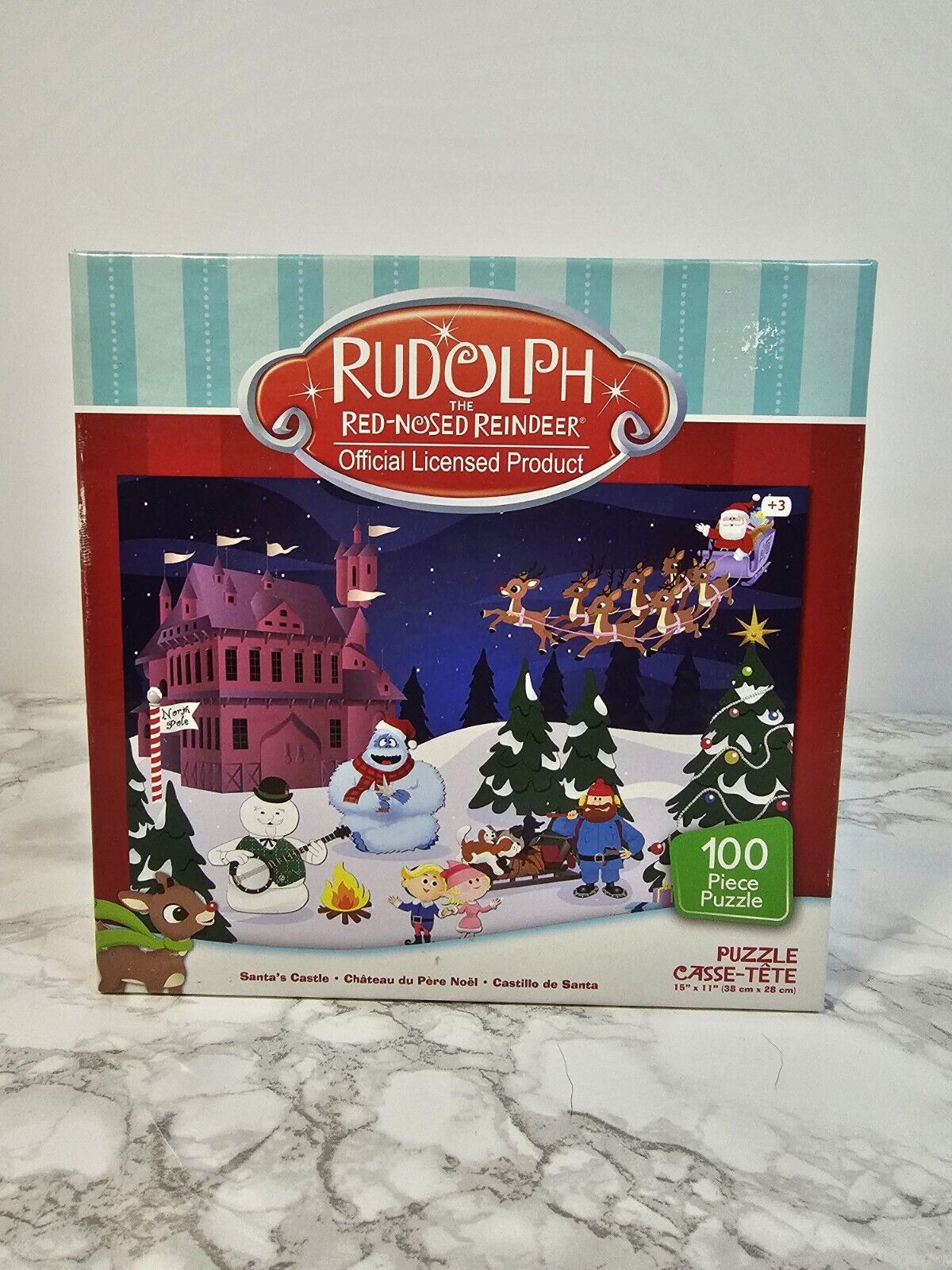 Rudolph The Red-nosed Reindeer Santa's Castle Christmas 100pc 