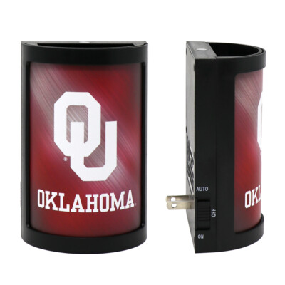 Oklahoma Sooners LED Night Light NCAA College Man Cave Home Decor Room 