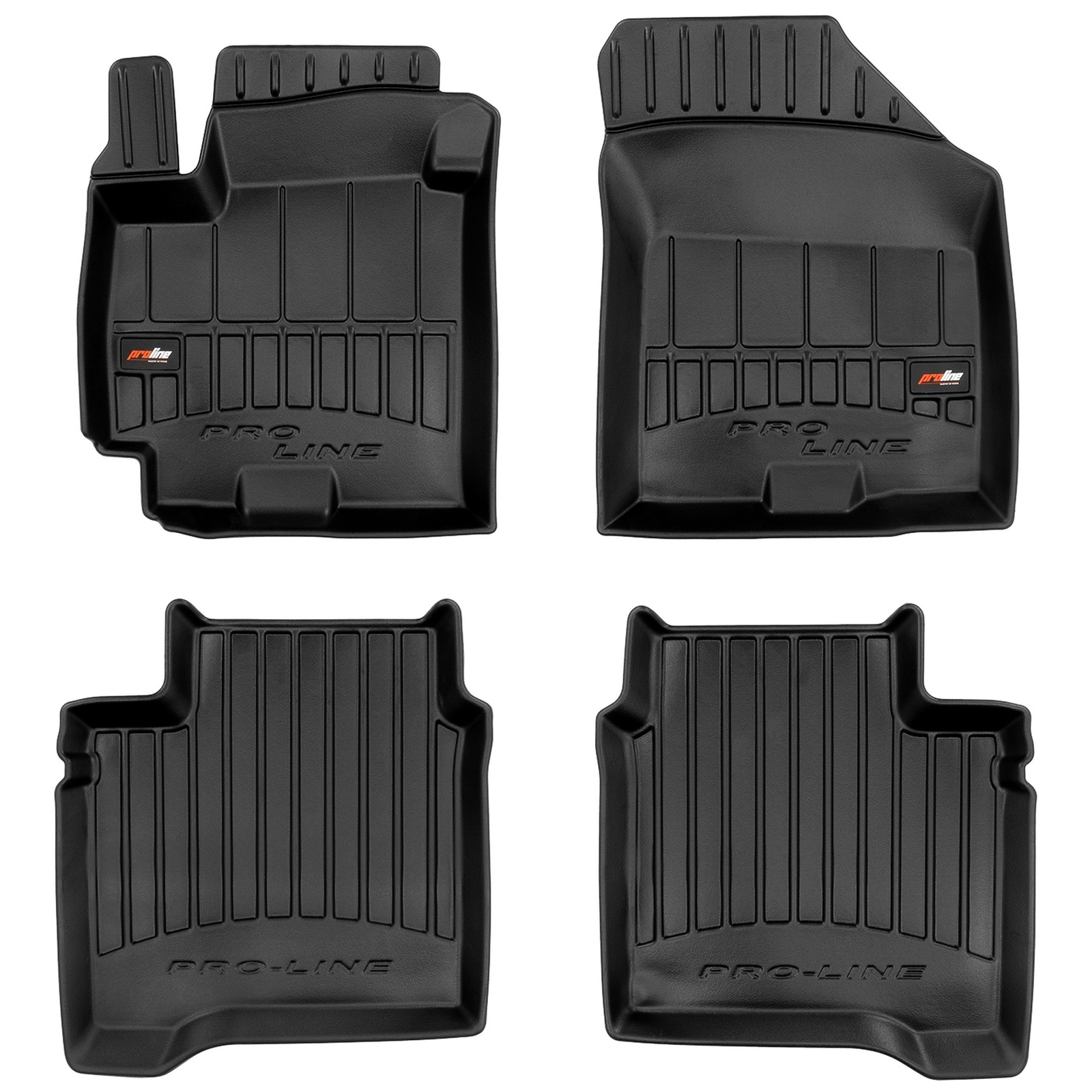 Tapis de sol TPE étanches Frogum Pro-Line pour Suzuki Baleno II avec rebords de protection hauts