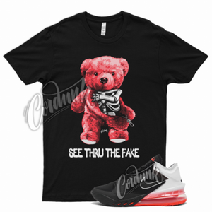 A través de camiseta Negra para LeBron 18 bajas blancas brillantes carmesí  Infrarrojo | eBay