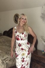 Dolce&Gabbana Poppy Sexy Floral Bodycon Dress IT 42 US6