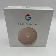 Google Nest Thermostat Smart WIFI Programmable Sand Rose Pink G4CVZ GA02082-US
