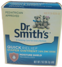 Dr Smiths Premium Blend Quick Relief Zinc Oxide Diaper Rash Ointment 2 oz FADED