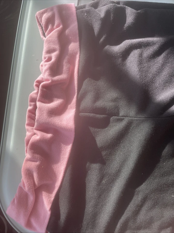 Pantalones negros elásticos acampanados plegables talla L Foto 2 de 2