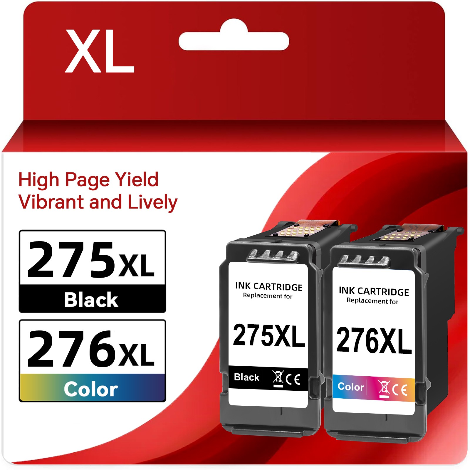 PG-275XL Ink Cartridges for Canon Pixma TR4722 TR4700 TS3722 TS3522 CL-276XL Ink