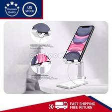 Adjustable Phone Tablet Desktop Stand Desk Holder Mount Cradle For iPhone iPad