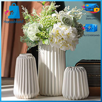 Vasen Deko Keramik Set 3 StüCk Weiß Matte FüR Pampasgras Aesthetic Boho Decor