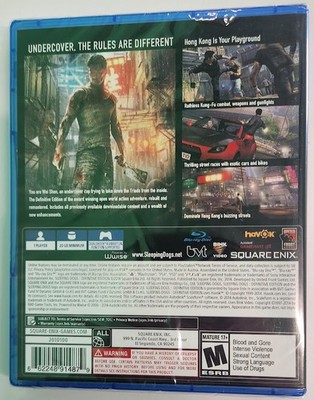 Sleeping Dogs -- Definitive Edition (Sony PlayStation 4, 2014) for