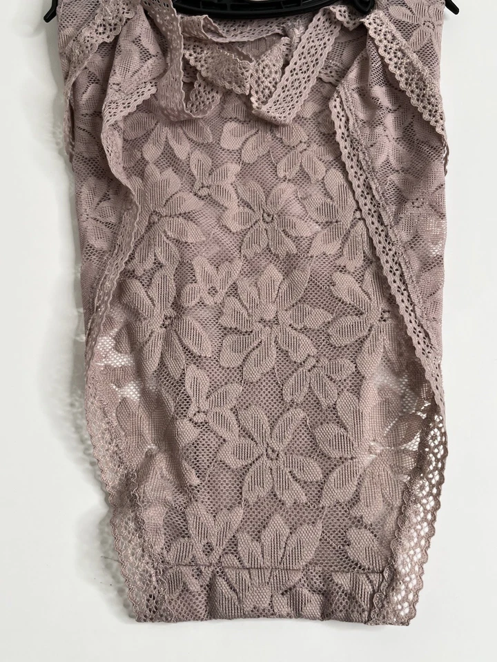 💖 Panty descarado de encaje sin límites XXL 20 🌸 floral elástico cómodo | Suave sexy Foto 4 de 4