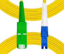 -50m165ft OS2 LC/UPC to SC/APC Fiber Patch Cable Single Mode, Simplex, Length...
