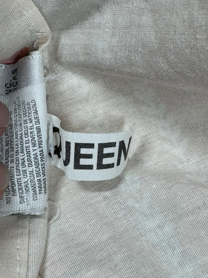 Vintage Laura Ashley Queen Dust Ruffle Floral Bed Skirt Cottage Core Romantic - Image 4 of 4