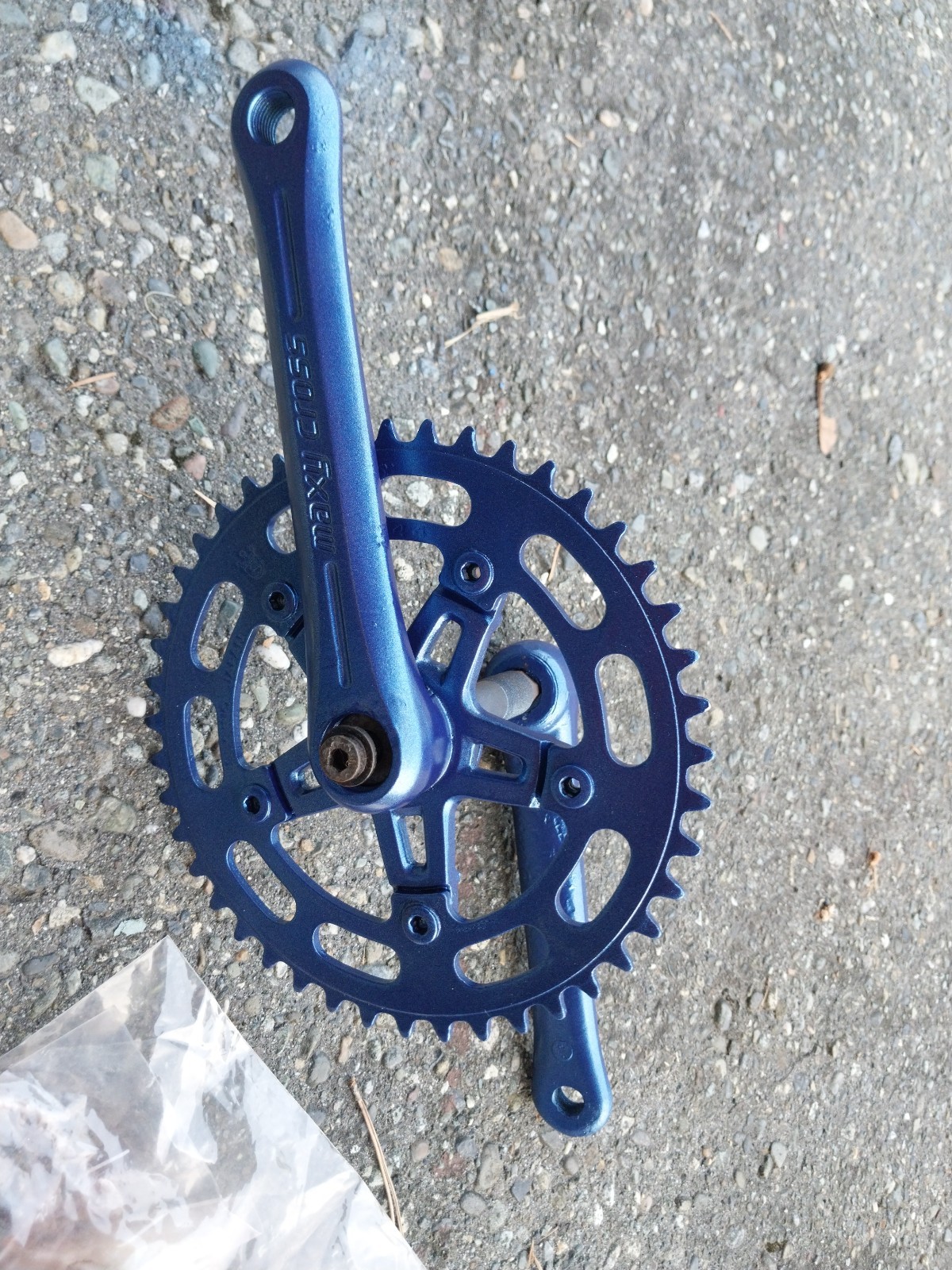 Vintage Old School 1980s Sugino 170mm Maxy Cross Aluminum Crankset BMX Japan