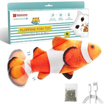 Cat Toys Flopping Fish Plush Interactive Exercise 10.5 Inches