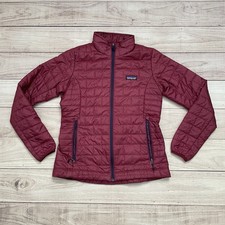Patagonia Nano Puff Jacket Arrow Red Zip Puffer Primaloft 84217 Women's Sz Small