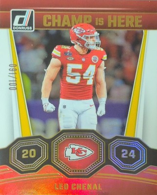 2024 Donruss Champ is Here#12 Leo Chenal Holo
