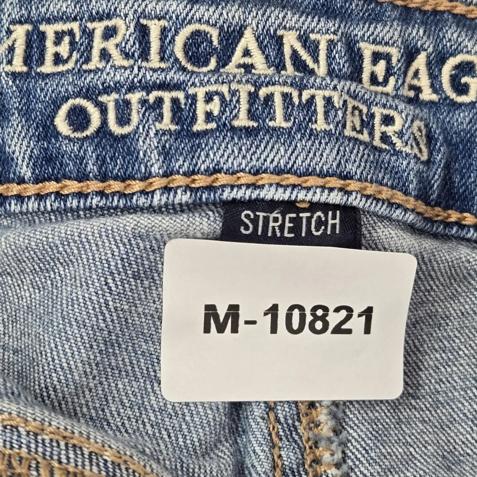 Pantalones Cortos American Eagle Outfitters Mujer 4 Azul Claro Corte Denim Súper Foto 2 de 4