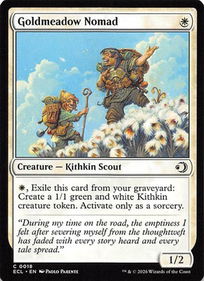 #ad #ad Goldmeadow Nomad 18 Lorwyn Eclipsed Magic the Gathering $1.59