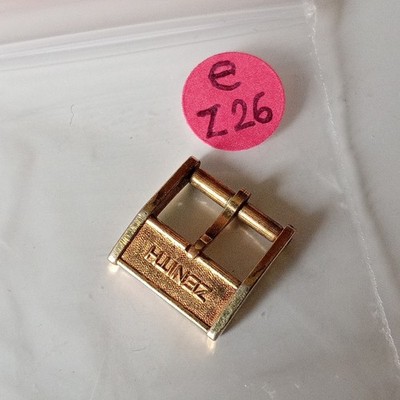 Zenith, Schnalle, Buckle, Verschluss, Vintage 10 mm Stahl/Gold Plated Yg