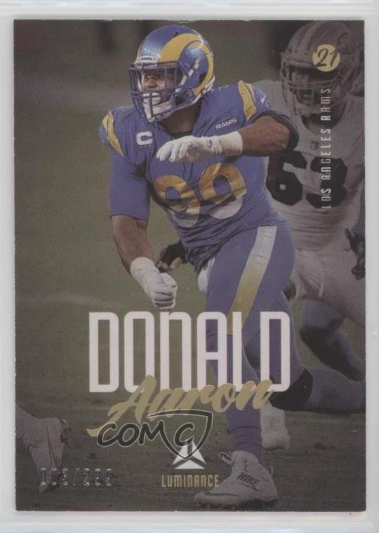 2021 Panini Luminance Gold 3/299 Aaron Donald #57 0bt4
