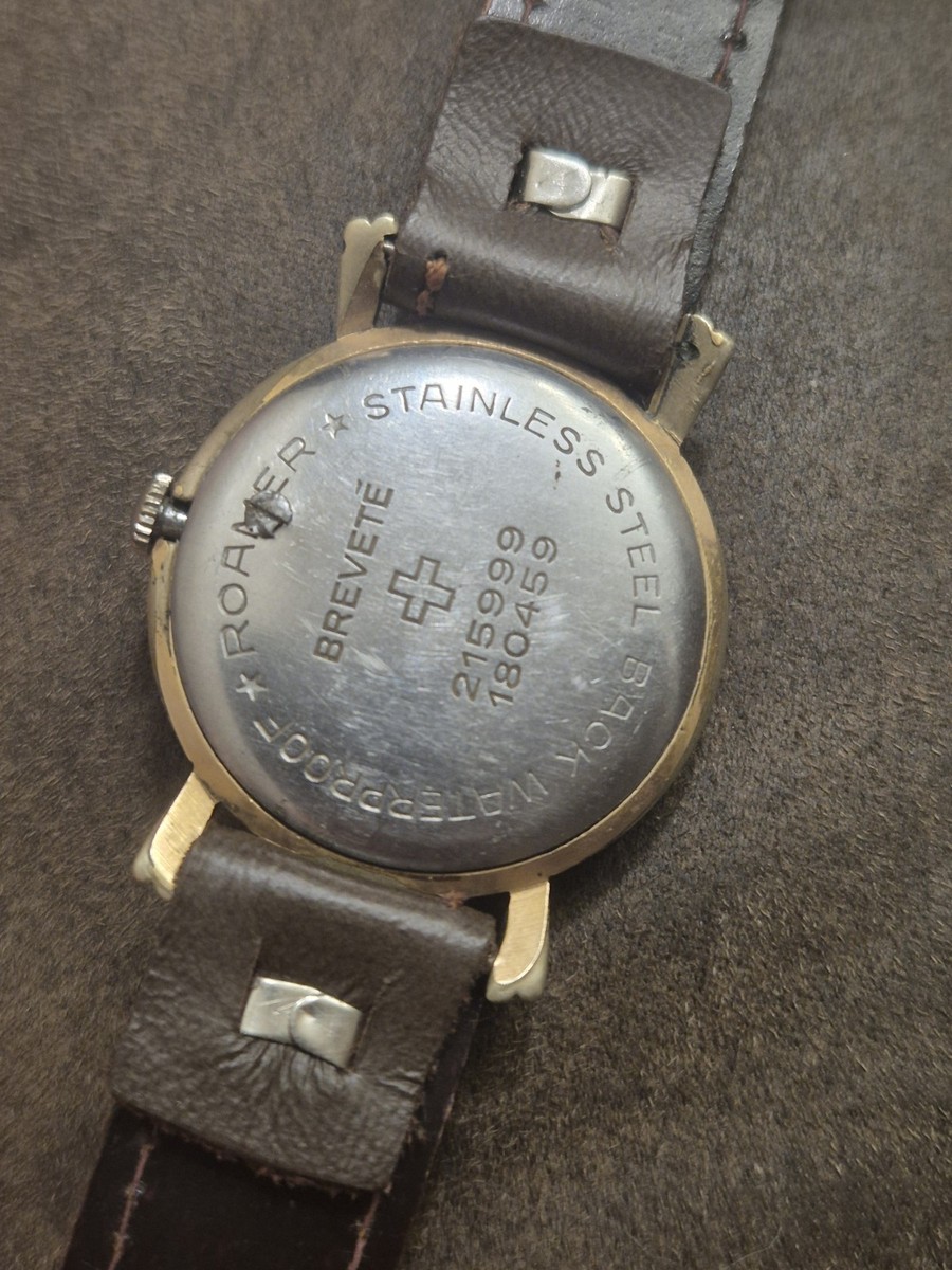 Roamer Brevete SUPERB JEWELS 腕時計 0 Watch Roamer Jewels Brevete eBay | Military Vinttage Gold Rare