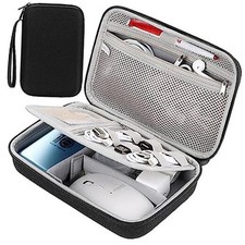 Hard Electronic Organizer Travel Case Electronics Accessories Organizer Black
