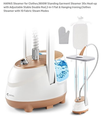 #ad #ad Steamer for Clothes1800W Standing Garment Steamer with Adjustable Double Rod... $64.99