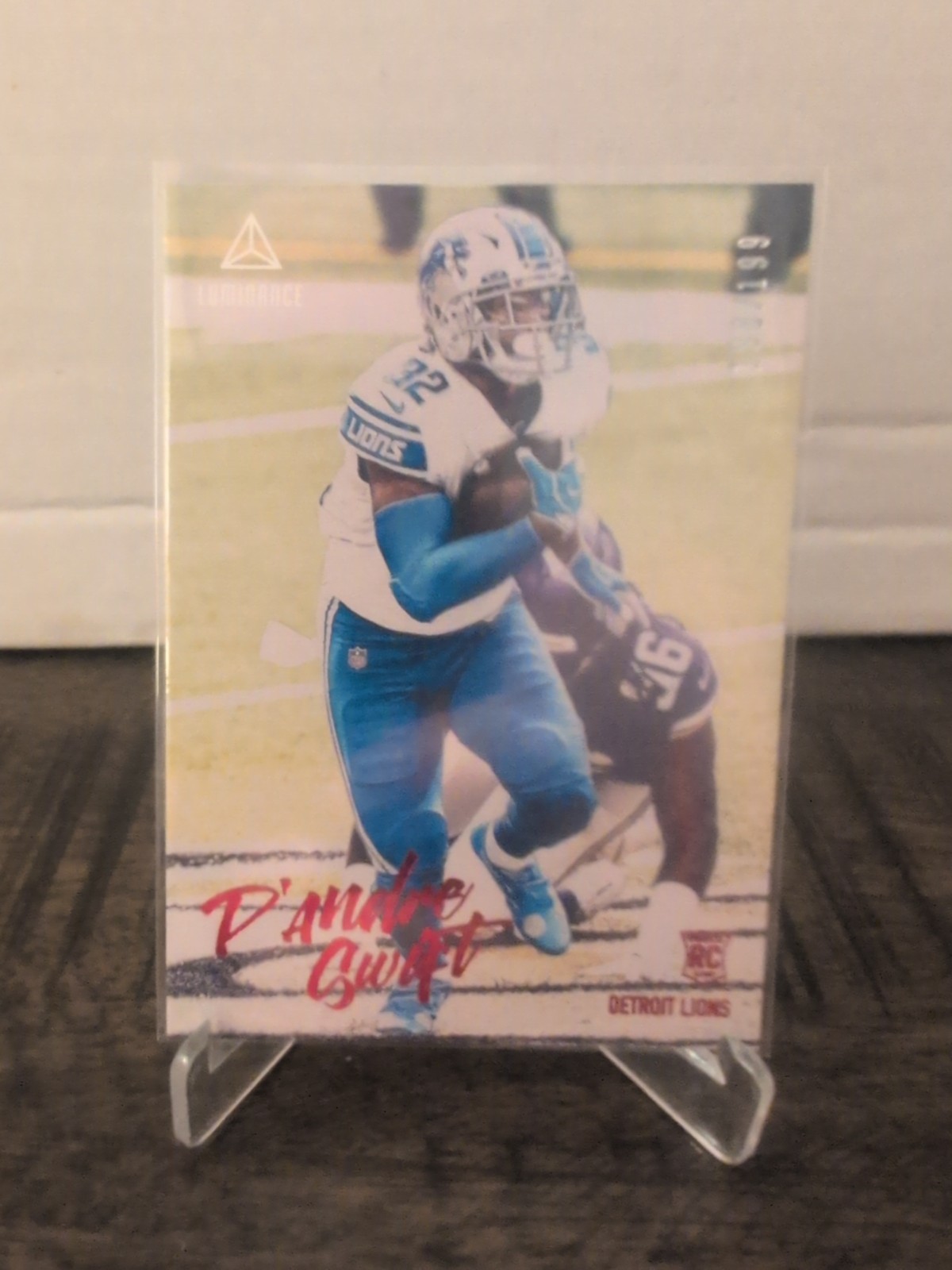 D'Andre Swift Panini Chronicles Luminance #211 Red