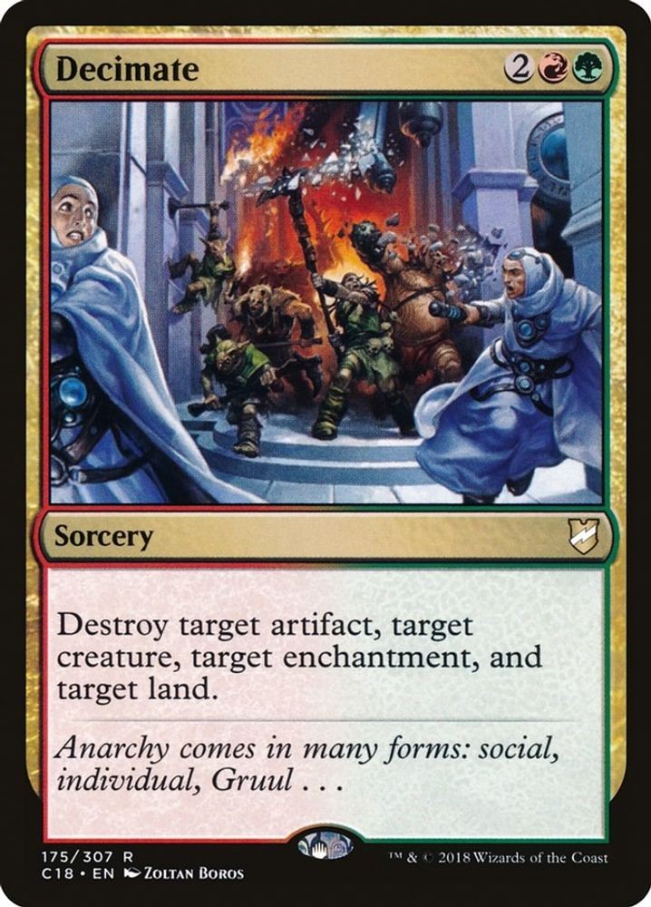 2018 Magic: The Gathering: Commander 2018 - Decimate (#175, R, Near Mint)