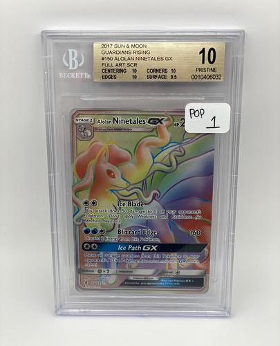 Alolan Ninetales-GX graded BGS 10 for sale on eBay