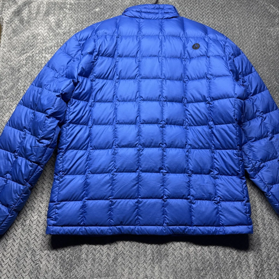 Marmot 700 填充羽绒夹克男式 XXL 绗缝外套冬季保暖轻便 — 第 3/4 张图片