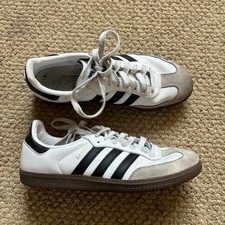 Adidas samba white and black womens 7 1/2 sneaker mens 6