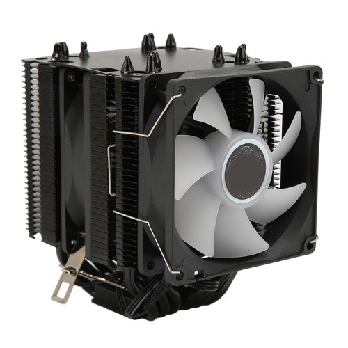 CPU Air Cooler Dual Tower 6 Heat Pipes 3pin 12VDC 48CFM 22dB ARGB CPU Cooling CB - Afbeelding 19 van 22