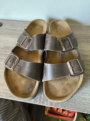 Birkenstocks Tan Sandals Size Size 39eu Made In Germany Leather Slip On