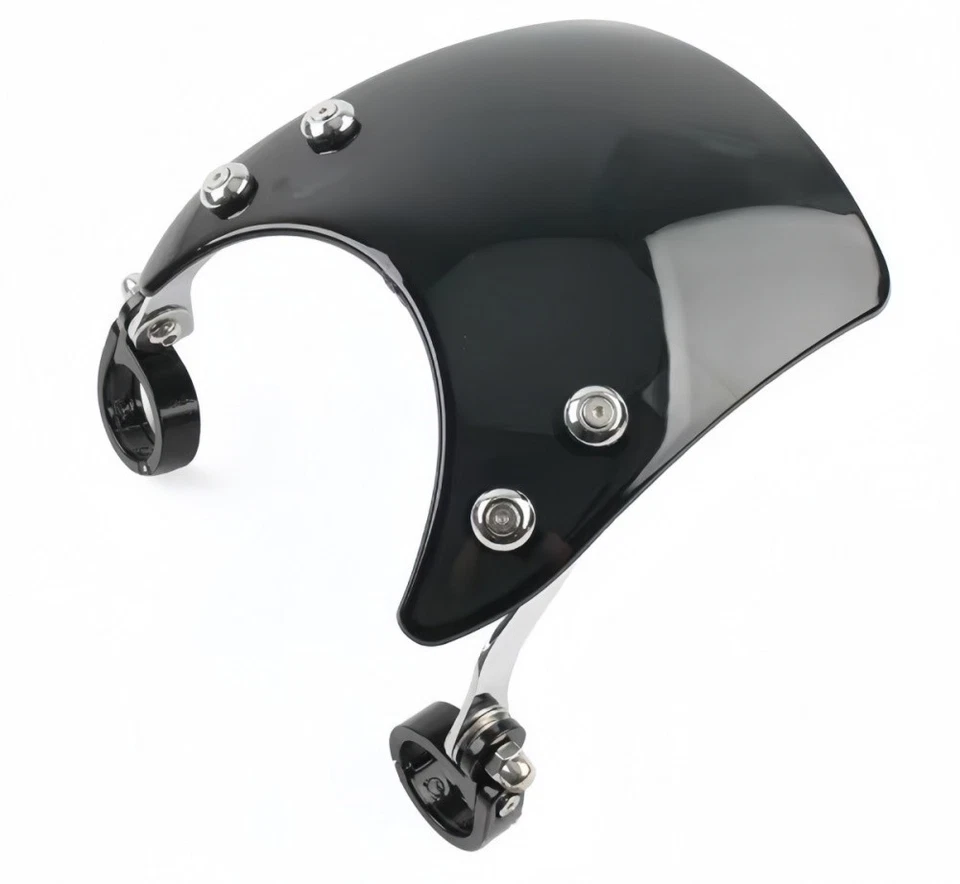 Parabrisas ABS para Harley Sportster XL883 XL1200 2004-2019 negro Foto 3 de 4